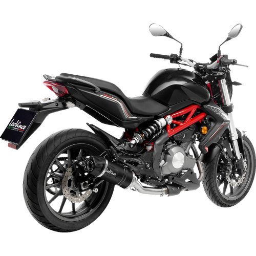 Leo Vince - Leo Vince LV One EVO Slip-On Muffler - Stainless/Black Stainless - 14423EBU