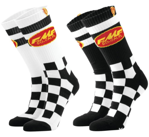 FMF Racing - FMF Racing Checker Socks - HO20194902-AST-OS - Checkered - OSFM