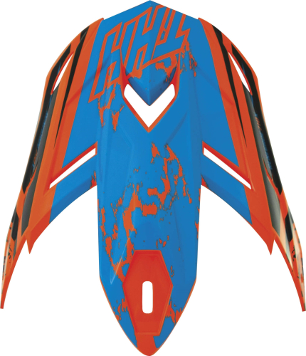 THH Helmets - THH Helmets Renegade Visor for T710X Helmets - Orange/Blue - 640419