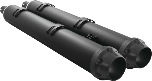 Freedom Performance - Freedom Performance American Outlaw Slip-on Mufflers for Indian - Black/Pitch Black Tip - IN00229