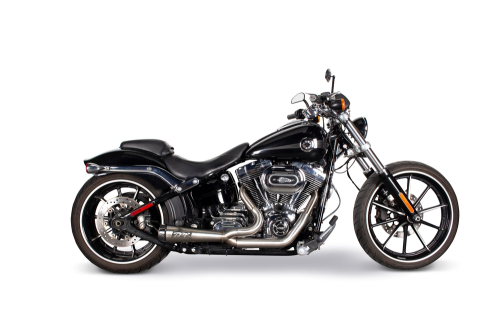 Two Brothers Racing - Two Brothers Racing 2-into-1 Carbon Softail - Black - 005-5210199-B