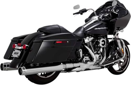 Vance & Hines - Vance & Hines Torquer 450 Slip-On Mufflers - Chrome - 16674