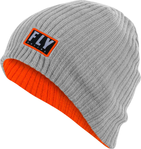 Fly Racing - Fly Racing Fly Snow Beanie - 351-0936 - Orange/Gray - OSFA