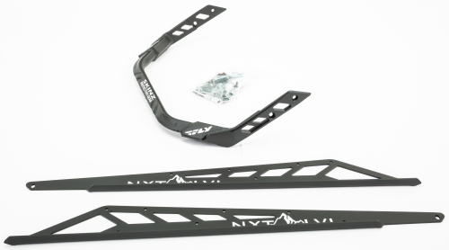 Skinz Protective Gear - Skinz Protective Gear Rear Aluminum Bumper - Flat Black - NXPRB227-FBK/BLK