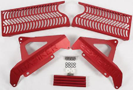 Unabiker - Unabiker Radiator Guards - Red - HF450X3-A