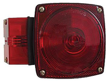 Optronics Inc - Optronics Inc Submersible Over 80in. Trailer Stop/Turn/Tail Light with License Illum. - Left - ST-5RS