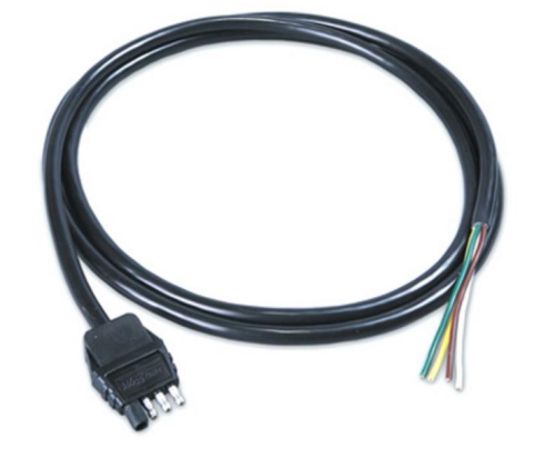 Cequent - Cequent 4-Way Flat Connectors with Jacketed Cable - Trailer End - 8ft. - 787268