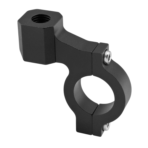 BikeMaster - BikeMaster T3 Handlebar Mirror Adapters for Lever Brackets - 10mm - Black - XF-1-60-0407