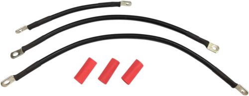 Drag Specialties - Drag Specialties Battery Cable Kit - Black - 2113-0667