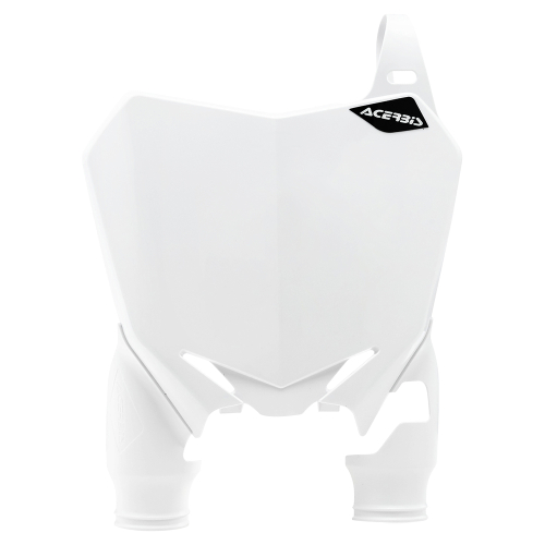 Acerbis - Acerbis Raptor Front Number Plate - White/White - 2527390002