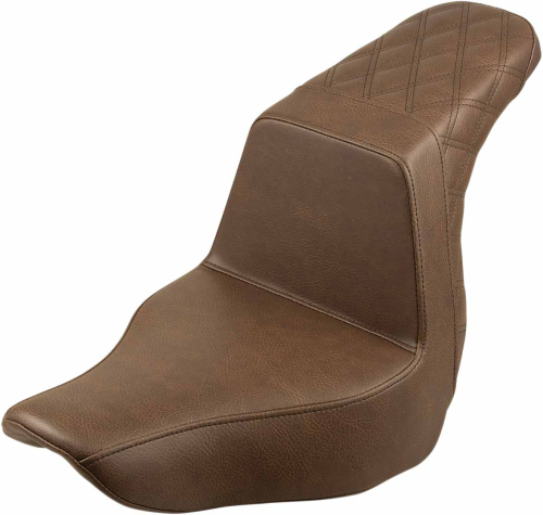 Saddlemen - Saddlemen Step-Up Rear LS Seat - Brown Smooth - 818-29-173BR