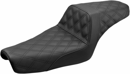 Saddlemen - Saddlemen Step-Up Full Lattice Stitch Seat - Black - 807-11-175