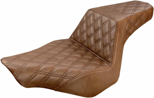 Saddlemen - Saddlemen Step-Up Full LS Seat - Brown Full Diamond - 813-27-175BR
