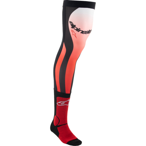 Alpinestars - Alpinestars Knee Brace Socks - 4701324-3012-LX - Red/White - Lg-XL