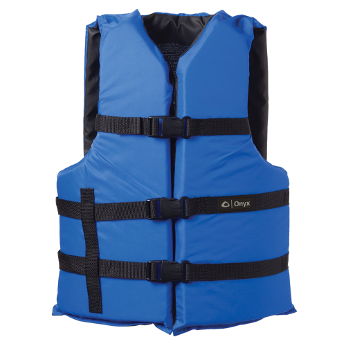 Onyx Outdoor - Onyx Nylon General Purpose Life Jacket - Adult Universal - Blue