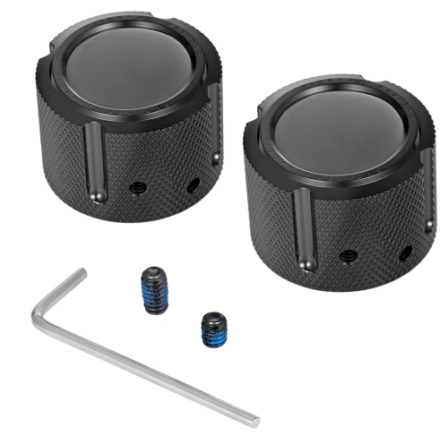 Figurati Designs - Figurati Designs Front Axle Nut Cover - Black Smooth - FD60-FAC-BK