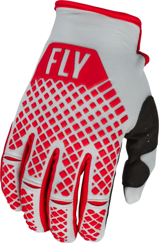Fly Racing - Fly Racing Kinetic Gloves - 376-414L - Red/Gray - Large