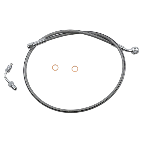 Magnum - Magnum Clear Coated XR Stainless Upper Front Brakeline Kit - 33in. Total Length - SSC1501-33