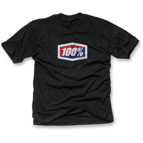 100% - 100% Official Youth T-Shirt - 34017-001-05 - Black - Medium