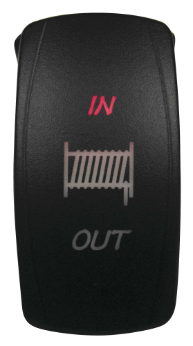 Dragonfire Racing - Dragonfire Racing Laser Etch Dual LED Switch - Winch In/Out - Red - 04-0061