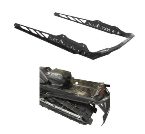 Skinz Protective Gear - Skinz Protective Gear Rear Aluminum Bumper - Flat Black - NXPRB425-FBK