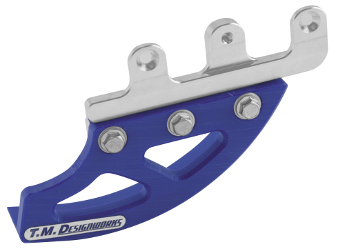 T.M. Designworks - T.M. Designworks Rear Disc Guard and Alloy Bracket - Blue - RDP-EEB-BU