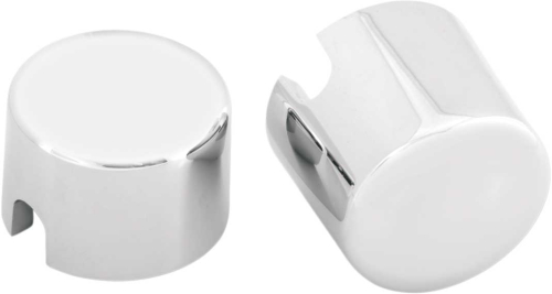 Drag Specialties - Drag Specialties Chrome Axle Caps - Rear - 0214-0450