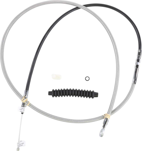 Drag Specialties - Drag Specialties Alternative Length Braided High Efficiency Clutch Cable - 76in. - 0652-2374