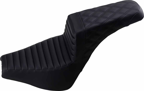Saddlemen - Saddlemen Step-Up Front TR/Rear LS Seat - Black - 818-30-176