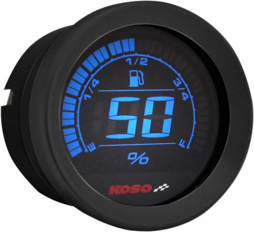 Koso North America - Koso North America 2in. Fuel Level Gauge - Black - BA050210