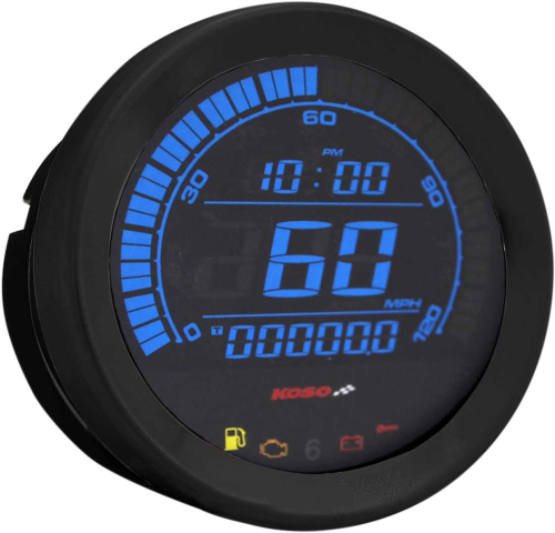Koso North America - Koso North America 4in. Speedometer Gauge - Black - BA051010