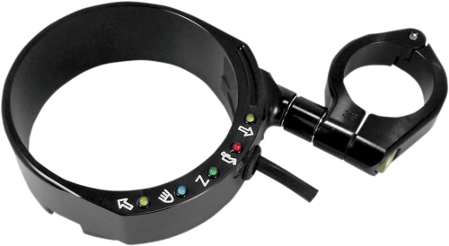 Joker Machine - Joker Machine Speedo Relocation Brackets with Easy Mount Clamp - Black Anodized - 10-301B