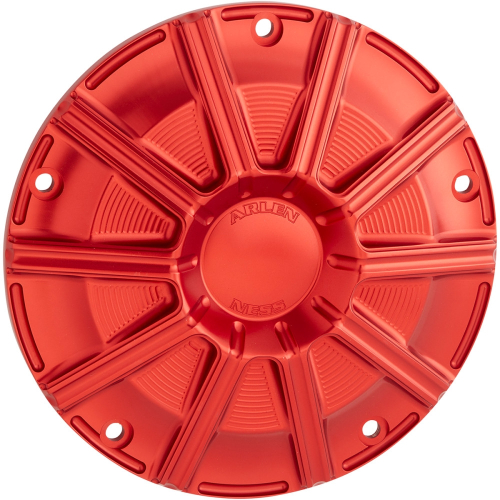 Arlen Ness - Arlen Ness Derby Cover - 10-Gauge  - Red Anodized - 700-006