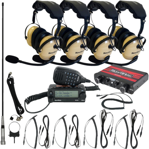 NavAtlas - NavAtlas Wide Kit with Over the Head Headset - Four Premium Headsets - Beige - NI2ROHBE4