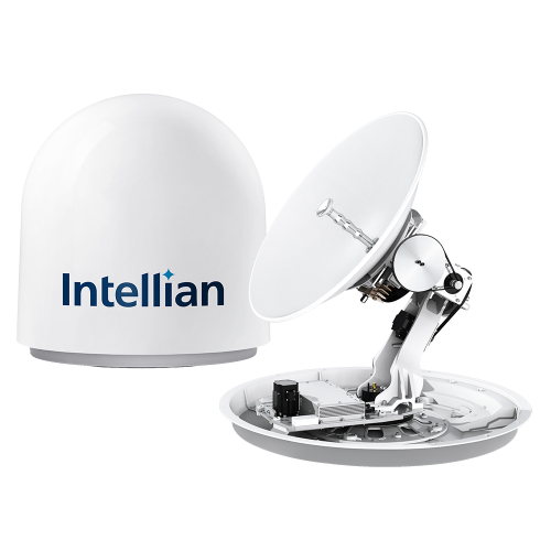 Intellian - Intellian v60E 65cm Ku-band Maritime VSAT Antenna System - 6W Single Buc Single Cable - Lightweight