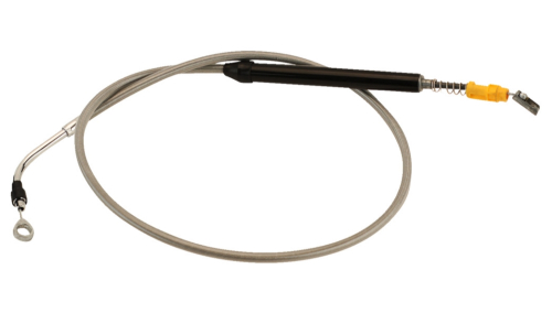 LA Choppers - LA Choppers Stainless Braided Clutch Cable - Beach Bars - LA-8058C08
