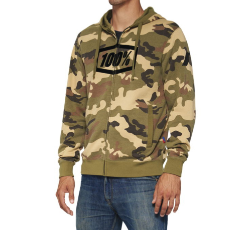100% - 100% Syndicate Zip Hoody - 20032-00006 - Camo - Medium