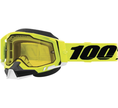100% - 100% Racecraft 2 Snow Goggles - 50011-00004 - Yellow / Yellow Lens - OSFM