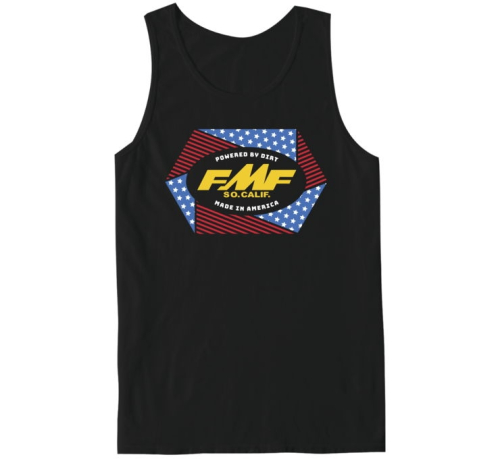 FMF Racing - FMF Racing Geometry Tank Top - SU21123900-BLK-S - Black - Small