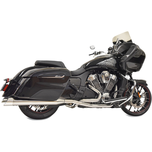 Bassani Manufacturing - Bassani Manufacturing Road Rage 2-Into-1 Exhaust System - Chrome - 8H18S