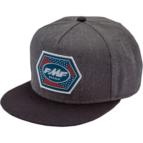 FMF Racing - FMF Racing Geometry Hat - SU21196905BKHOS - Black Heather - OSFM