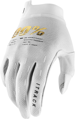 100% - 100% iTrack Gloves - 10015-000-10 - White - Small