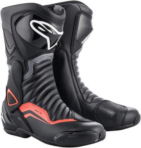 Alpinestars - Alpinestars SMX-6 V2 Boots - 2223017-1130-45 - Black/Gray/Red Fluo - 10.5