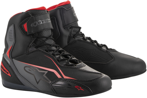 Alpinestars - Alpinestars Faster-3 Riding Shoes - 2510219131-14 - Black/Gray/Red - 14