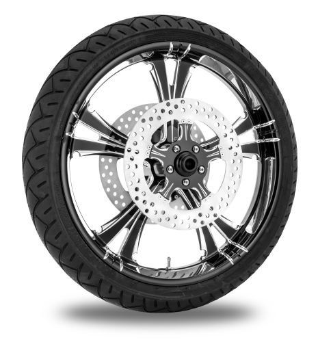 Xtreme Machine - Xtreme Machine Fierce Front Wheel Package - 21x3.5in. - Platinum - 9202-7106R-XFRAJ-BMP