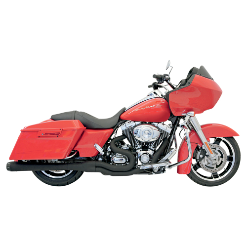 Bassani Manufacturing - Bassani Manufacturing B4 Megaphone Exhaust System - Black Ceramic - FLH-747B