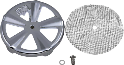 Vance & Hines - Vance & Hines VO2 Skullcap Crown - Vented - Chrome - 71017