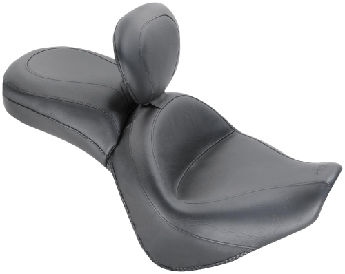 Mustang - Mustang Wide Touring Two-Piece Seat with Driver Backrest - Vintage - 79621