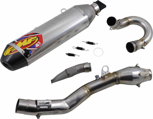 FMF Racing - FMF Racing Factory 4.1 RCT Full System - Stainless Steel/Aluminum Muffler - Carbon Fiber End Cap - 045651