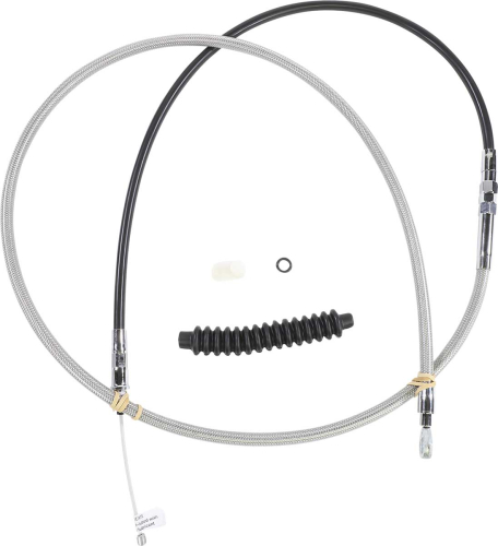 Drag Specialties - Drag Specialties Alternative Length Braided High Efficiency Clutch Cable - 74in. - 0652-2373